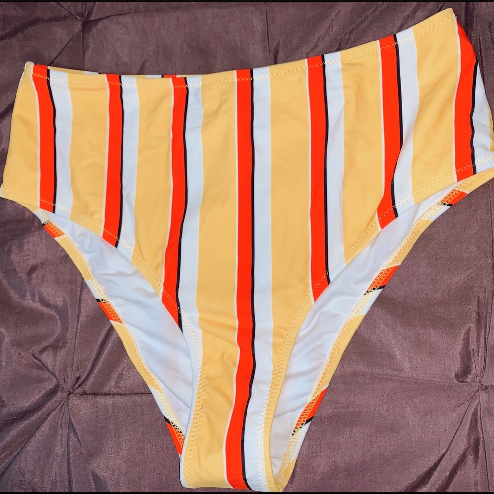 High waisted swim bottoms